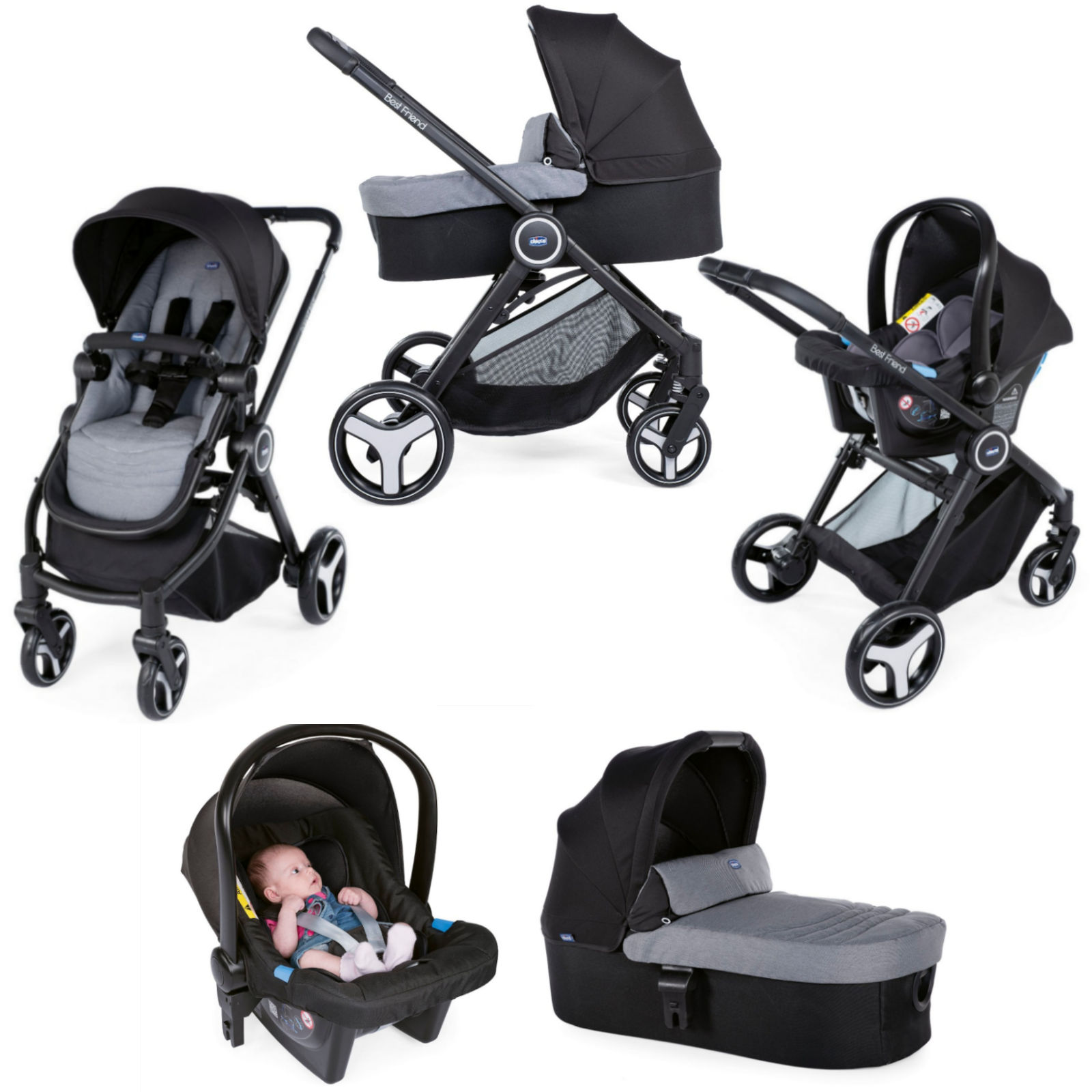 chicco baby stroller 3 in 1