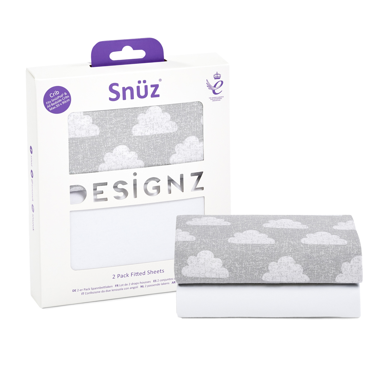 snuz crib fitted sheets