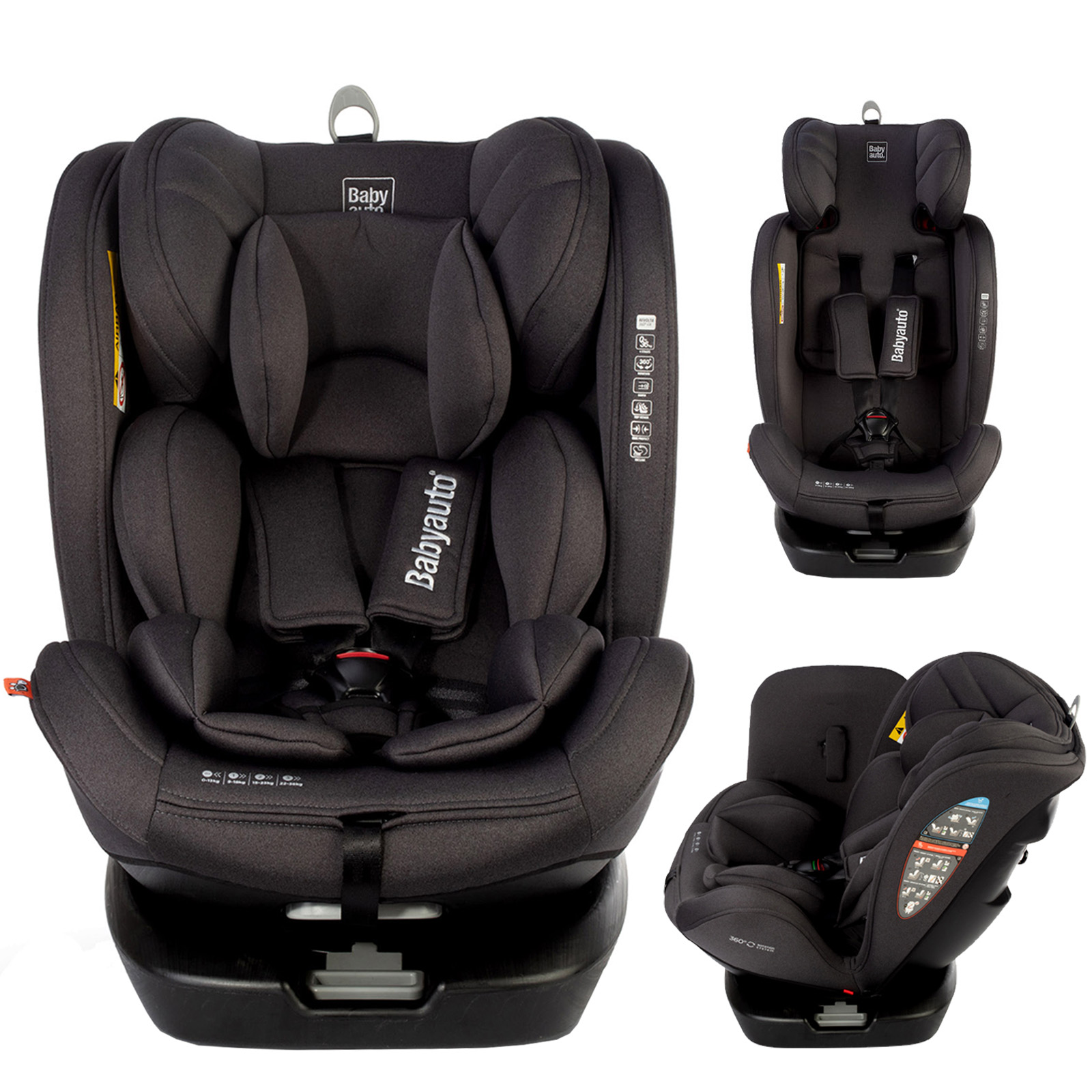 360 spin isofix car seat
