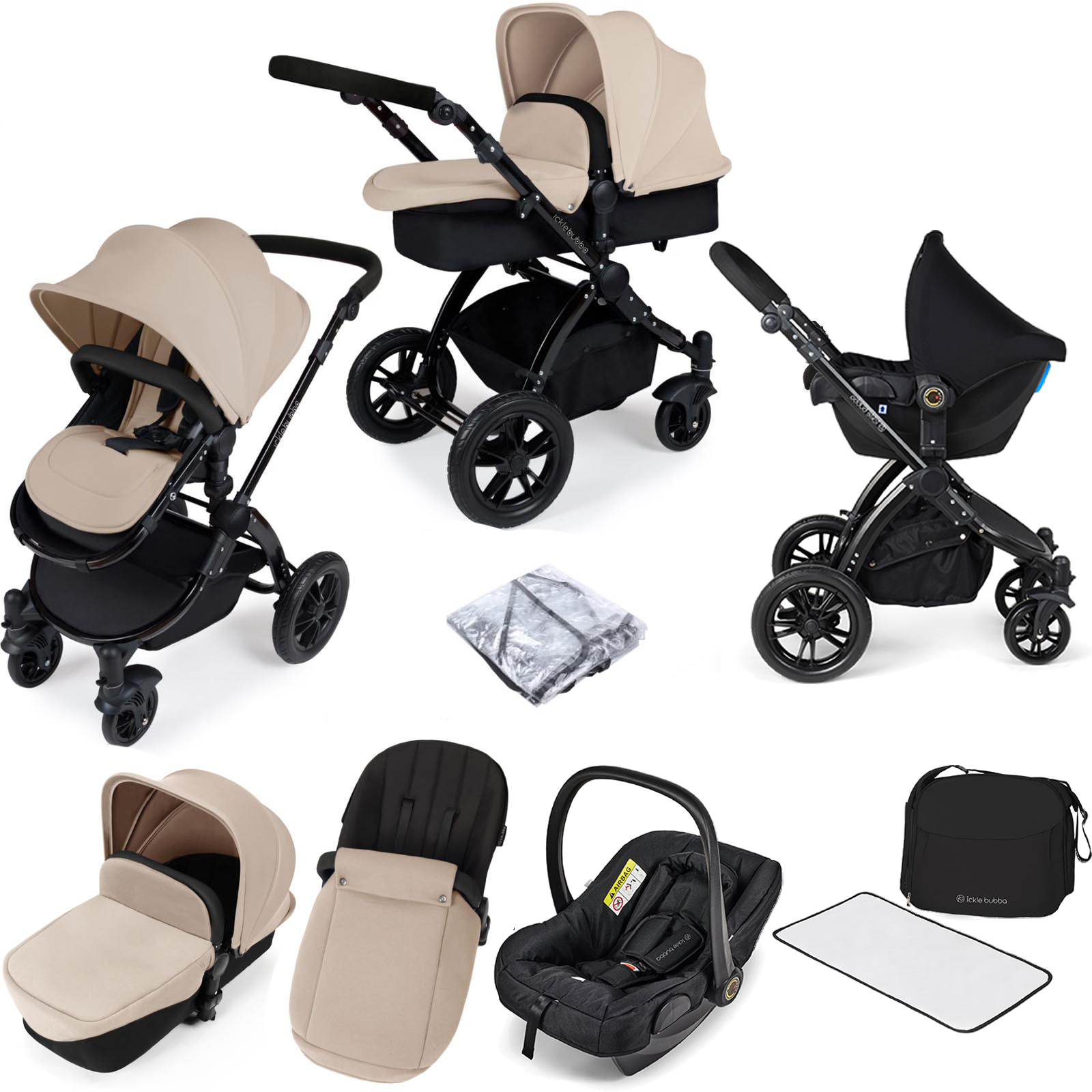 Stomp V3 2 in 1 Pushchair – Ickle Bubba
