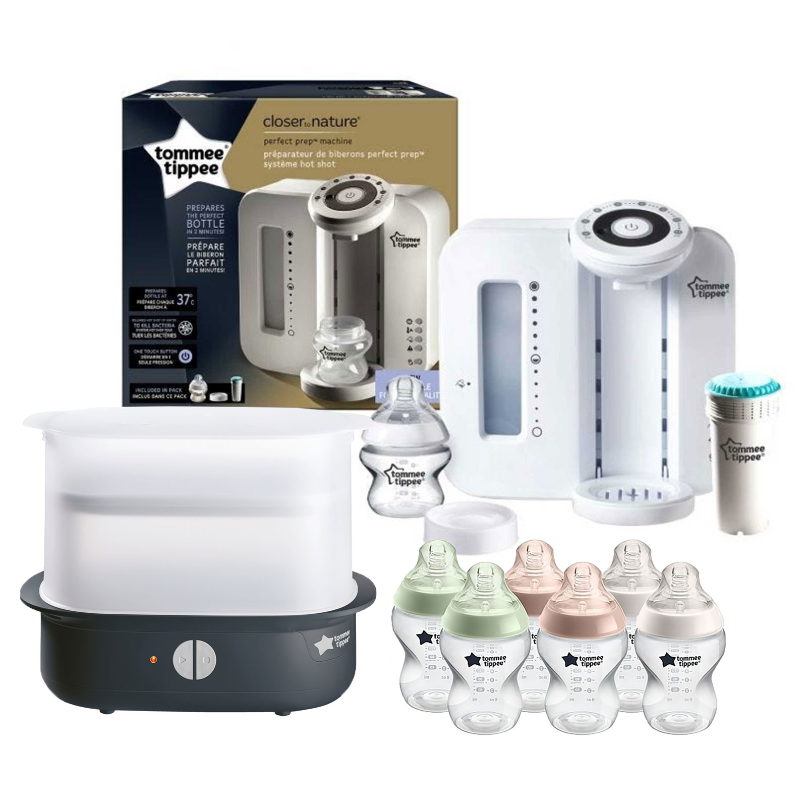 Tommee Tippee 9pc Perfect Prep Machine Electric Steriliser Baby