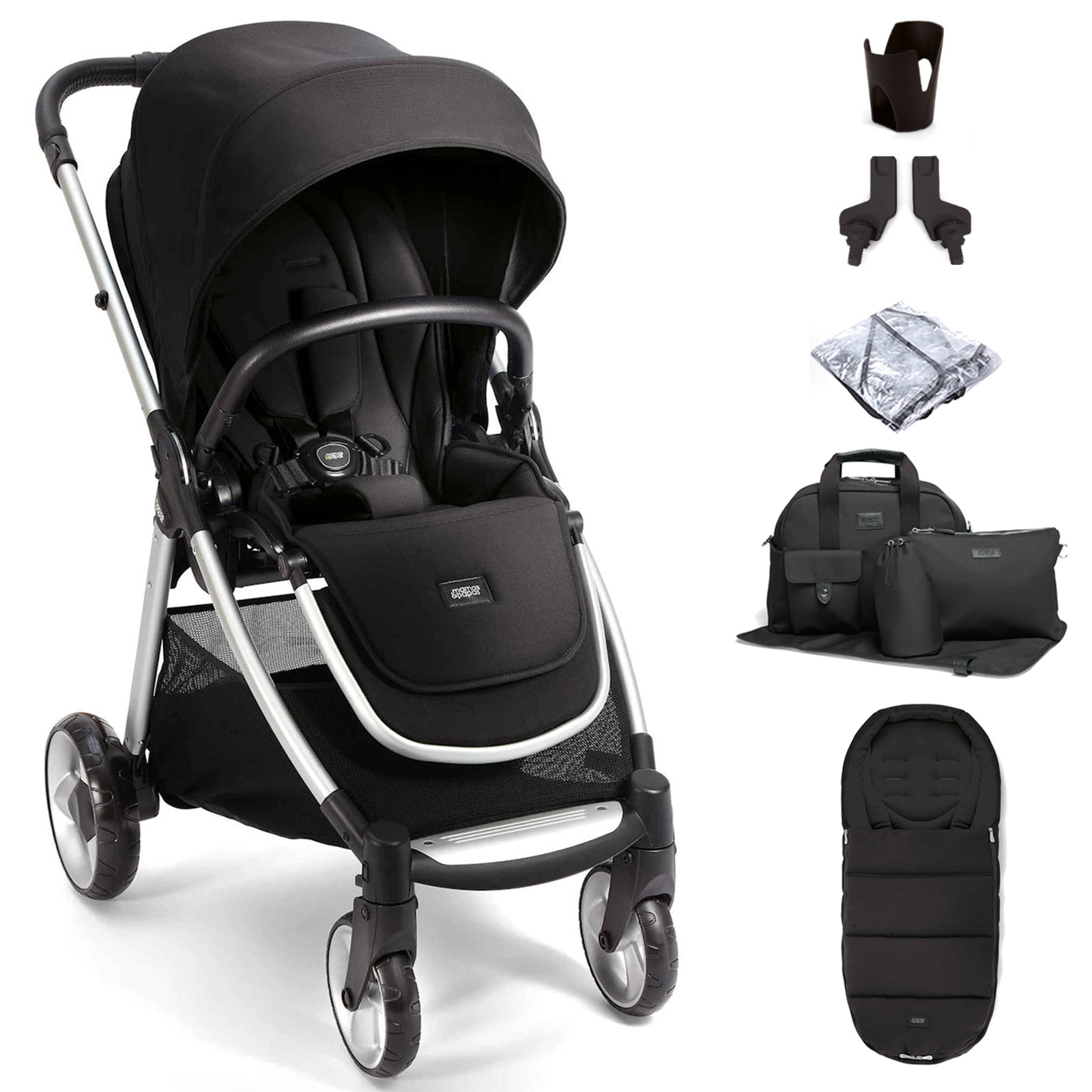 Mamas & Papas Flip XT2 Pushchair with Accessories - Black