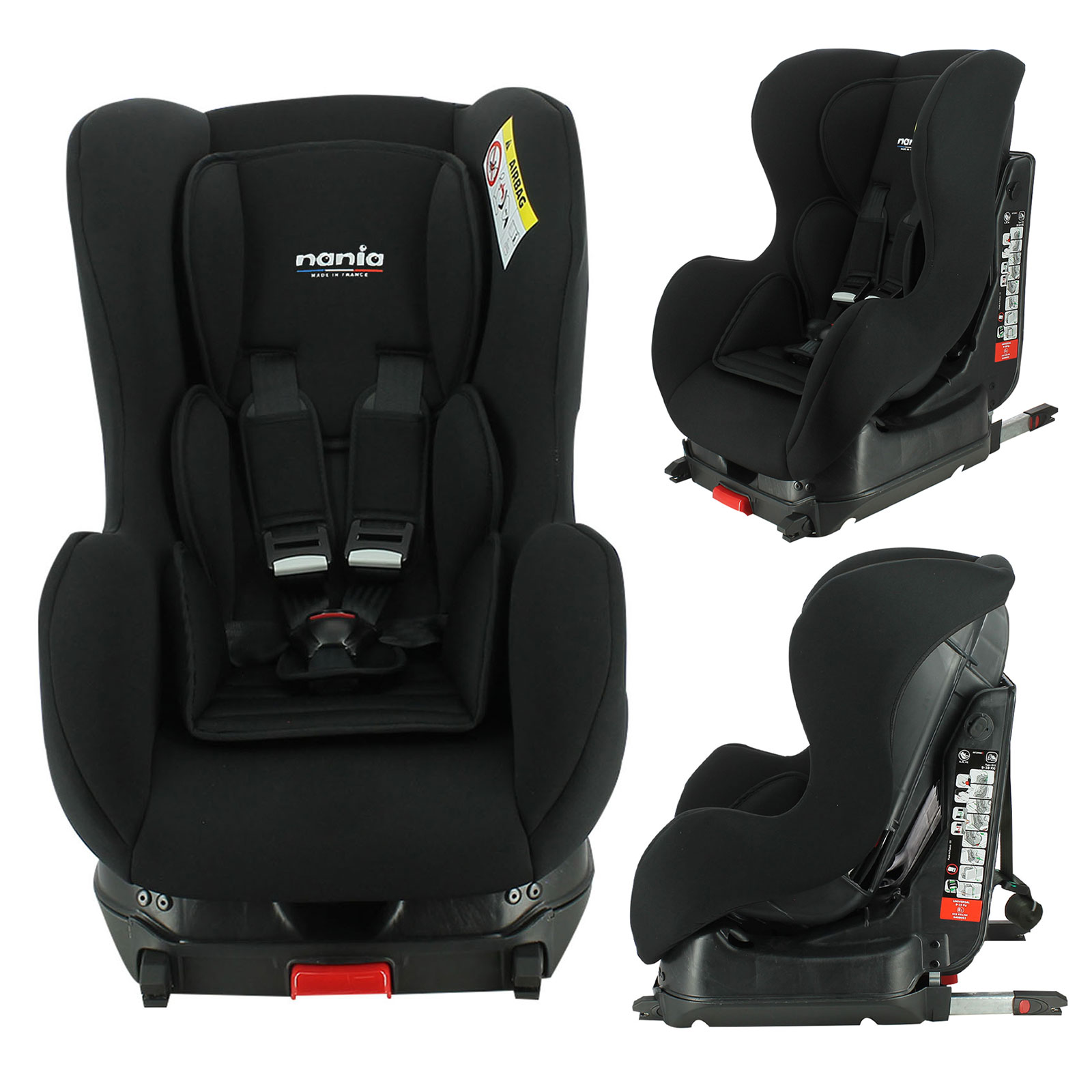 Nania Cosmo SP Group 0/1 ISOFIX Car Seat - Black (0-4 years)