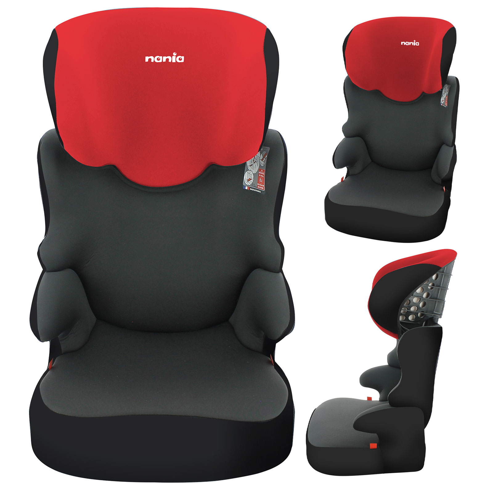 Nania Befix Group 2/3 High Back Booster Car Seat - Red (4-12 Years)
