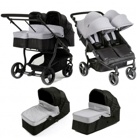 duo prams side by side