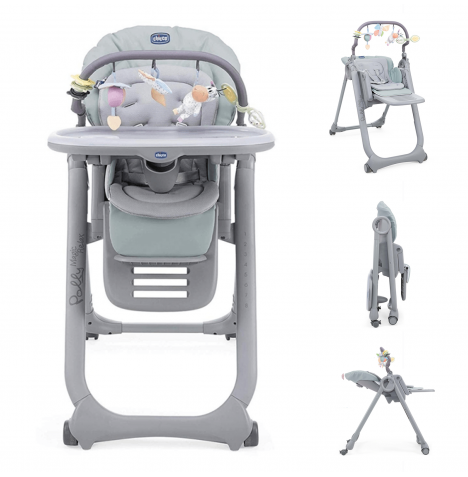 Chicco Crescendo Lite 3in1 Highchair, | & Milan Buy Online4baby at with Adult Grey Chair Tray - Mist Baby Chair