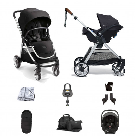 Mamas & Papas Flip XT2 8pc Essentials (i-Snug 2 Car Seat) Travel System with ISOFIX i-Base Advance - Black