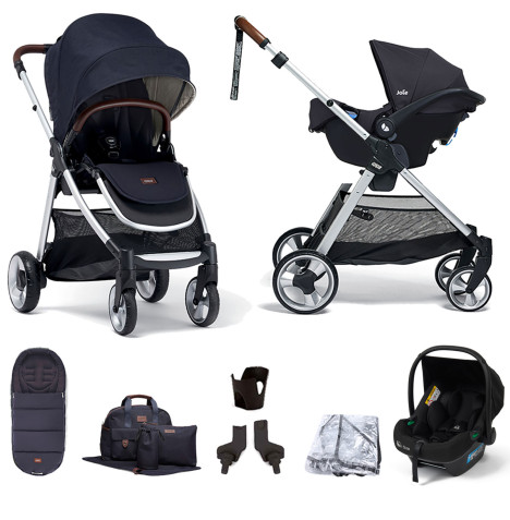 Mamas & Papas Flip XT2 7pc Essentials (Safe Fit i-Size Infant Car Seat) Travel System - Navy