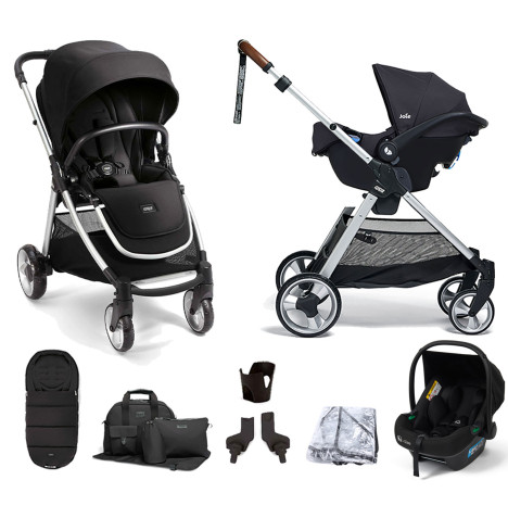 Mamas & Papas Flip XT2 7pc Essentials (Safe Fit i-Size Infant Car Seat) Travel System - Black