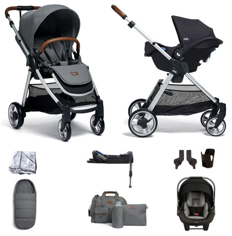Mamas & Papas Flip XT2 Essentials (Pipa Lite Car Seat & ISOFIX Base) Travel System - Grey