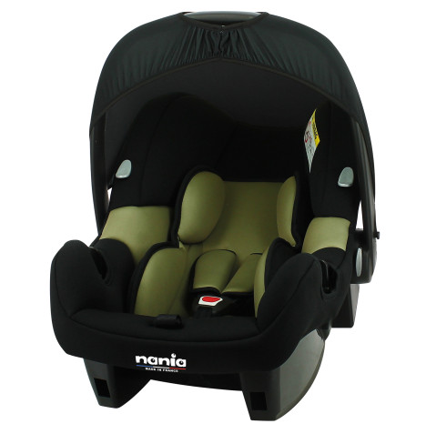 Nania Beone Group 0+ Infant Carrier Car Seat - Black Khaki (0-15 Months)