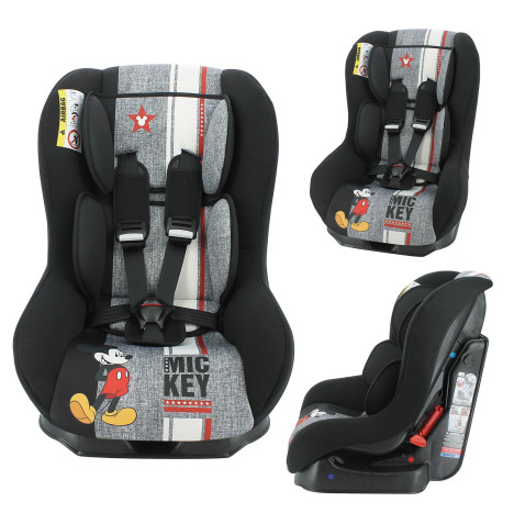 Disney Mickey Mouse Group 0/1 Car Seat - Grey (0-4 Years)