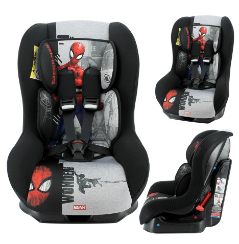 Marvel Spiderman Group 0/1 Car Seat - Grey (0-4 Years)