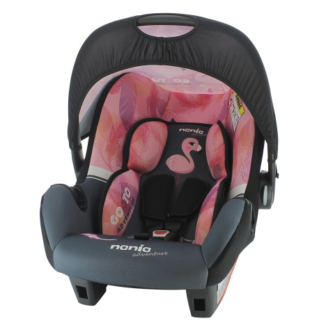 Nania Beone Group 0+ Infant Carrier Car Seat - Flamingo Pink (0-15 Months)