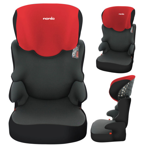 Nania Befix Group 2/3 High Back Booster Car Seat - Red (4-12 Years)