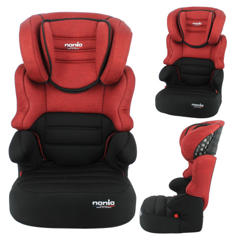 Nania Befix Group 2/3 High Back Booster Car Seat - Denim Red (4-12 Years)