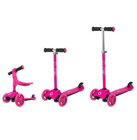 EVO 3in1 Cruiser Scooter - Pink (1 Year+)