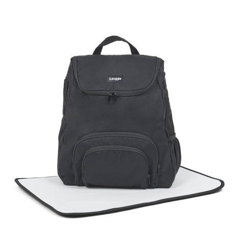 Puggle Santiago Universal Backpack Changing Bag - Shadow Black