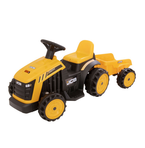 JCB Battery Operated Tractor & Trailer - Yellow (2+ Years)