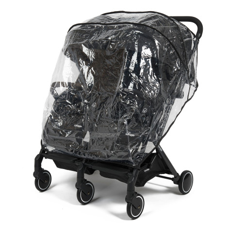 Puggle Universal Twin Double Stroller Raincover - Clear